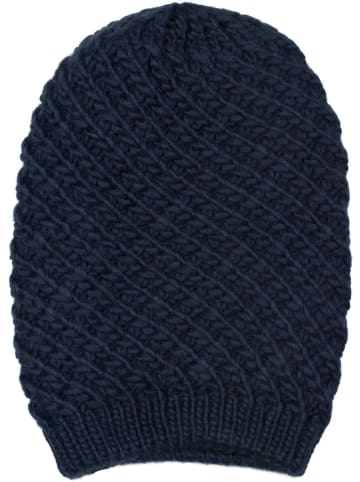 styleBREAKER Strick Beanie Mütze in Midnight-Blue / Dunkelblau