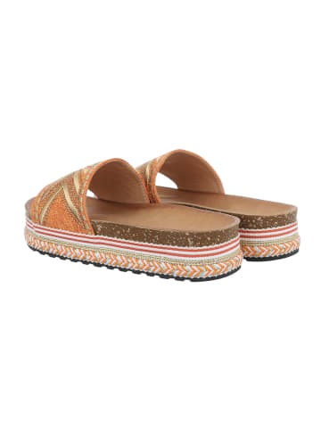 Ital-Design Sandale & Sandalette in Orange und Gold