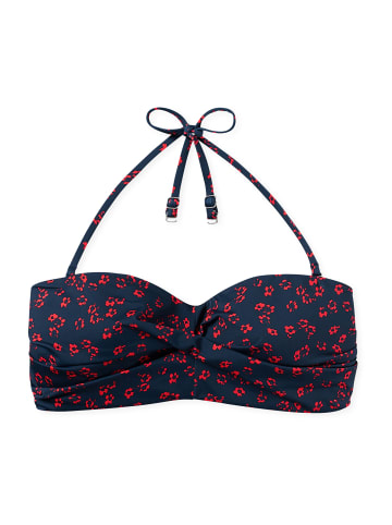 Schiesser Bustier-Bikini-Top Mix & Match Swim in blau, rot