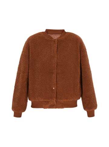 Swirly Women Jacket in Brown