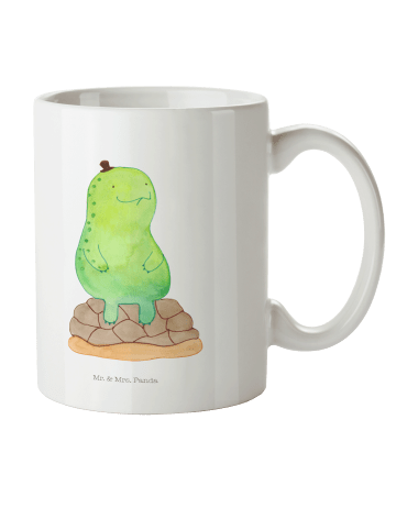 Mr. & Mrs. Panda Pott Schildkröte Pause ohne Spruch in Weiß