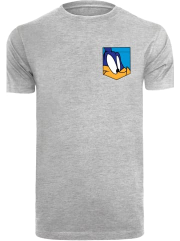 F4NT4STIC T-Shirt Looney Tunes Road Runner Face Faux Pocket in grau meliert