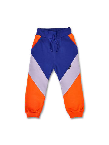 MANITOBER Cut & Sew Jogginghose in FarbeOrange/Lilac/Blue