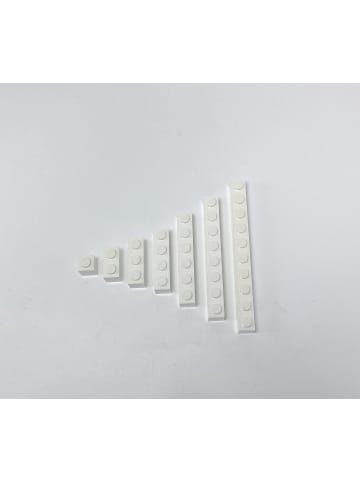 LEGO 1x1,1x2,1x3,1x4 Hochsteine Weiß 100x Teile - ab 3 Jahren in white