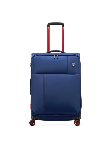 Roncato Move 4 Rollen Trolley 64 cm mit Dehnfalte in ultramarine blue