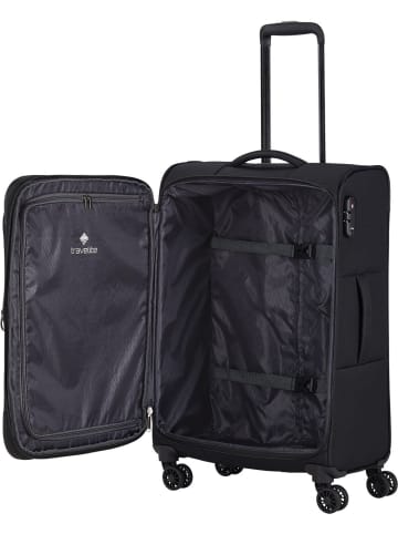 travelite Koffer & Trolley Chios 4w Trolley M in Schwarz