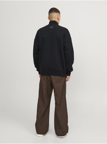 Jack & Jones Sweatshirt mit Reißverschluss in Black