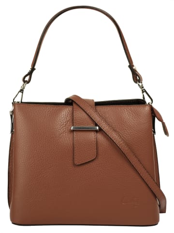 Cluty Handtasche in cognac