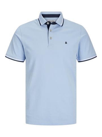 JACK & JONES PLUS Poloshirt in Chambray Blue