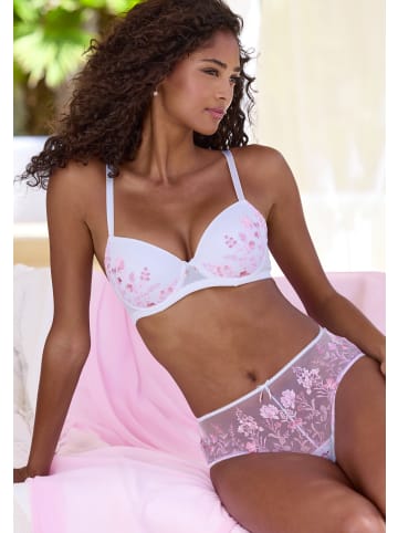 LASCANA Schalen-BH in weiß-rosa