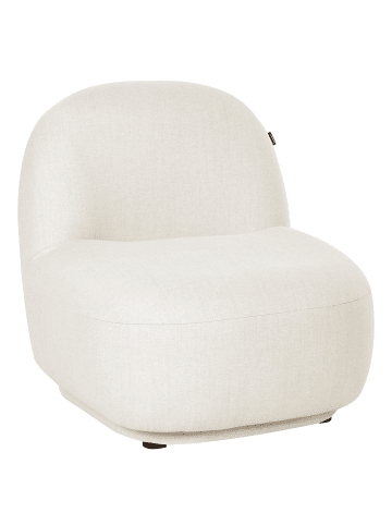 Beliani Sessel LOVBERG in Weiß - (W) 71 x (H) 74 x (L) 80 cm