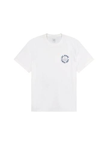 Lee T-Shirt Ss Elevated  Ess Logo in Ecru