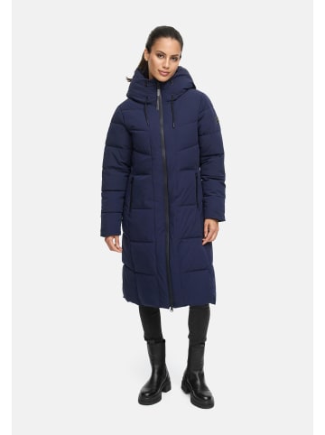 Navahoo Steppmantel Schokokuss XIV in Navy