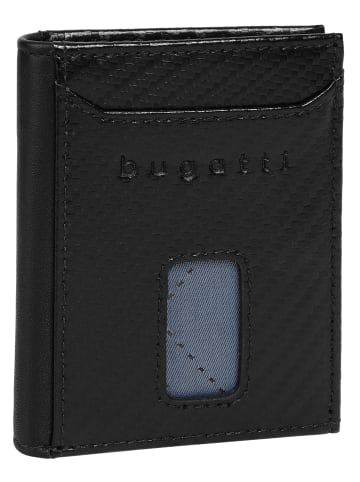 Bugatti Geldbörse SECURE SLIM echt Leder in schwarz
