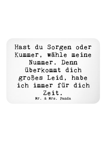 Mr. & Mrs. Panda magnet Spruch Schutz Rufnummer mit Spruch in Weiß