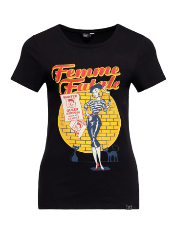 Queen Kerosin Queen Kerosin T-Shirt Femme Fatale in schwarz