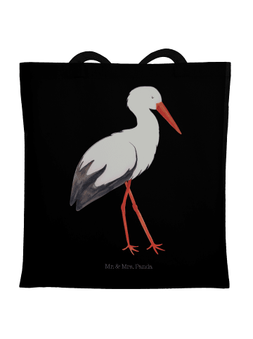 Mr. & Mrs. Panda Schultasche Storch ohne Spruch in Schwarz