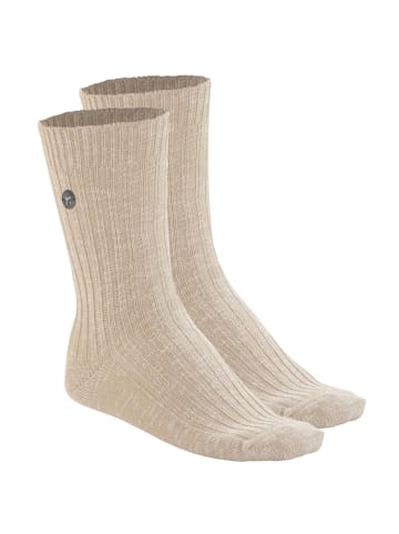 Birkenstock Socken 2er Pack in Beige/Weiß