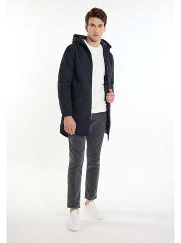 MO Herren Wattierter Parka in Schwarz