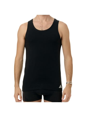 adidas 2er Pack Tank Tops in Schwarz