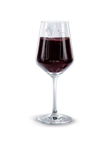 Mr. & Mrs. Panda weinglas graviert Streichhölzer ohne Spruch in Transparent