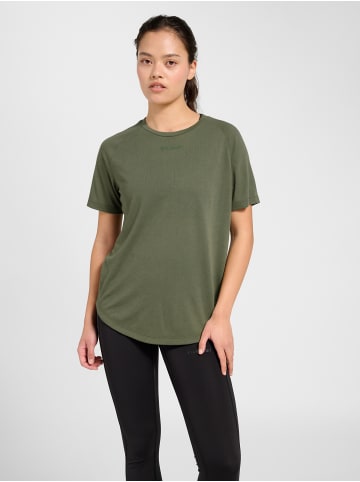 Hummel T-Shirt Raglanärmel Hmlmt Vera Multisport Damen in DEEP LICHEN GREEN