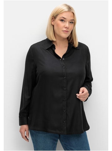 sheego Bluse in schwarz