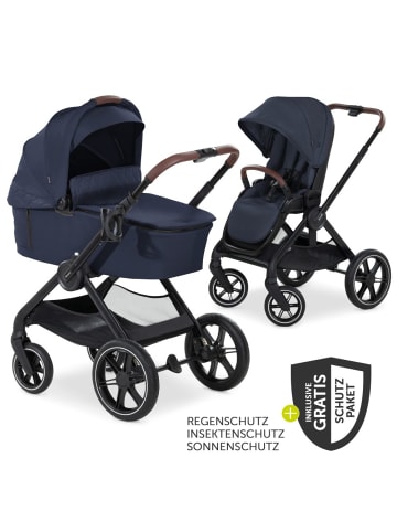 Hauck Kombi-Kinderwagen Walk N Care Set inkl. Babywanne, in schwarz,blau