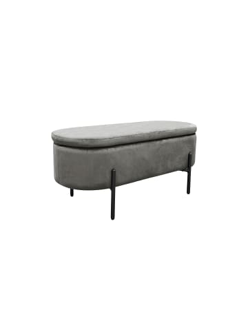 byLiving Banktruhe Nova in grau - B 95, H 42, T 37,5 cm