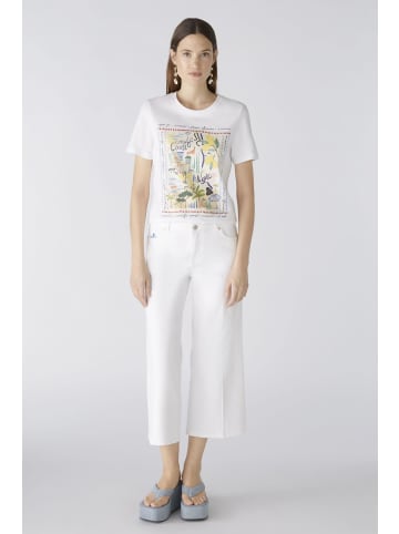 Oui T-Shirt 100% Bio-Baumwolle in optic white