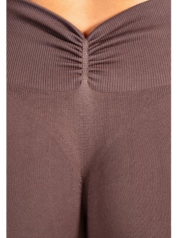 SMILODOX Leggings Lesedi Seamless Scrunch in Dunkelbraun