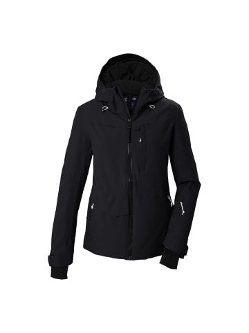 Killtec Funktionsjacke mit abzippbarer Kapuze in Schwarz0110