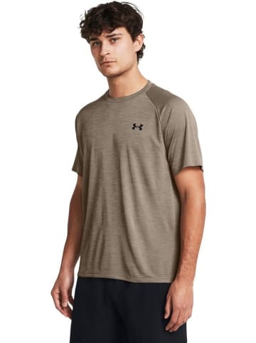Under Armour Sportshirt "Tech Textured T-Shirt" in Braun