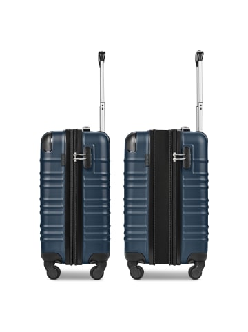 Wenger Amplar Evo 4 Rollen Kabinentrolley S 53 cm mit Dehnfalte navy blue