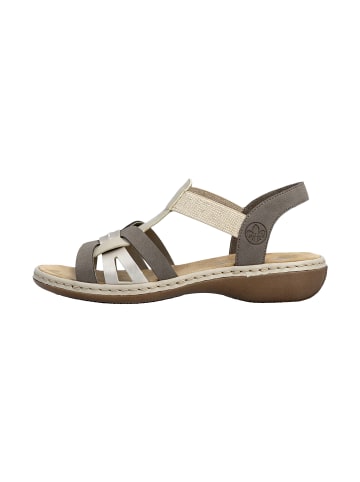 rieker Rock Sandalen mit Gummibändern Beige