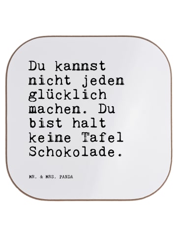 Mr. & Mrs. Panda Bierdeckel Du kannst nicht jeden... mit Spruch in Weiß