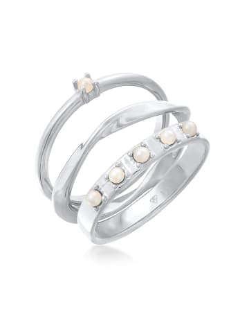 Elli Ring 925 Sterling Silber Ring Set in Silber