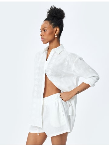 KOTON SHIRTS LS in Weiß