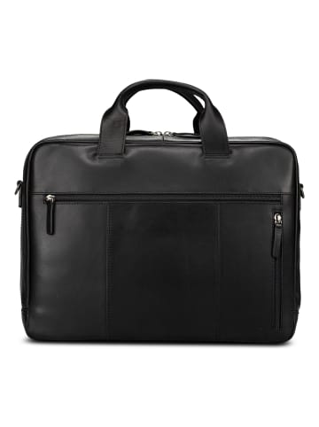 Jost Lund Aktentasche Leder 40.5 cm Laptopfach in schwarz