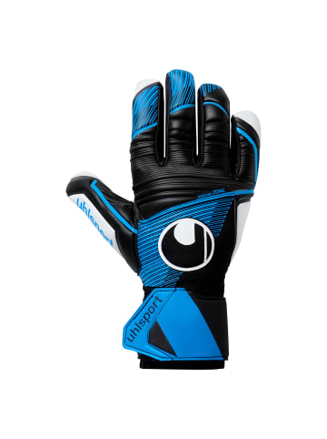 uhlsport  Torwarthandschuhe SOFT HN COMP in schwarz/fluo blau/weiß