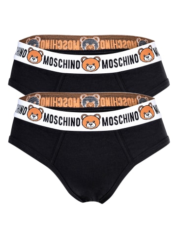 Moschino Slip 2er Pack in Schwarz