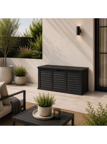 PROGARDEN Gartenbox, groß, 300 L in Schwarz, (B) 52 x (H) 58 x (L) 120 cm