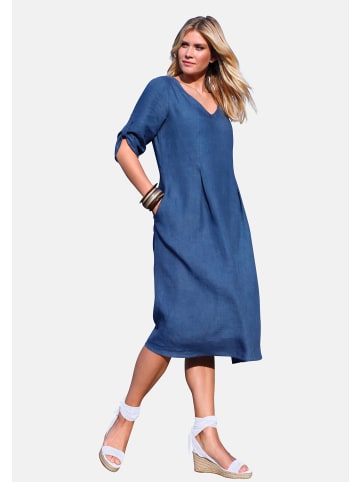 ANNA AURA Sommerkleid linen in meerblau