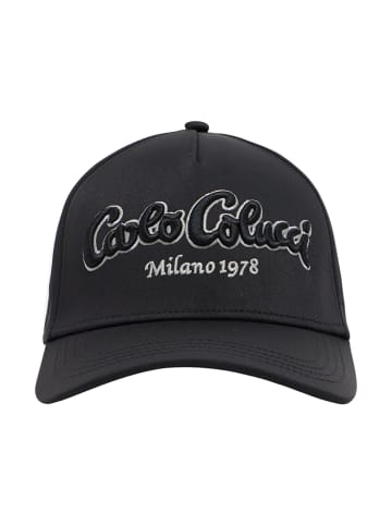 Carlo Colucci Baseball Cap Egli in Schwarz