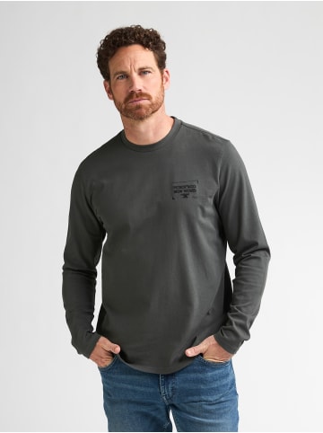Petrol Industries Langarmshirt mit Print forgewall in Grün