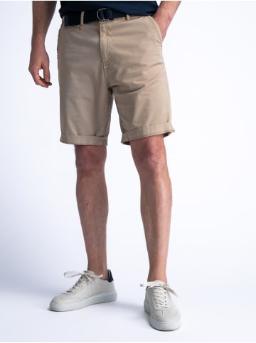 Petrol Industries Chino-Shorts mit Gürtel Sunlit in Braun