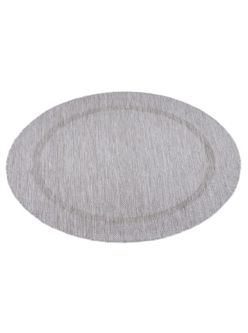 Melius Vivere Outdoor Teppich RELAX Silber Rund