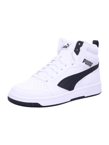 Puma Jungen- Halbschuhe Puma Rebound V6 Mid Jr in Weiß