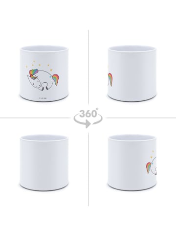 Mr. & Mrs. Panda Übertopf Einhorn Nacht ohne Spruch in Weiß