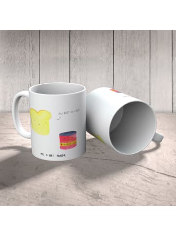 Mr. & Mrs. Panda Kindertasse Toast Marmelade ohne Spruch in Weiß
